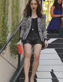 LILY COLLINS in Shorts