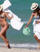 Julianne Hough and Nina Dobrev Bikini on the Beach in Miami 15