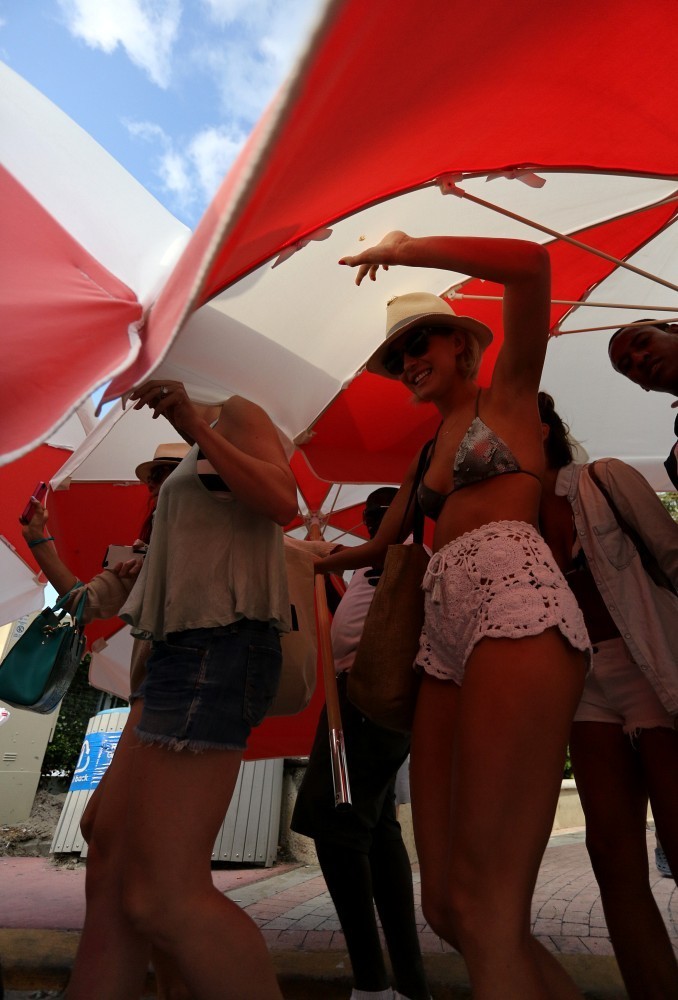 Julianne Hough and Nina Dobrev Bikini on the Beach in Miami 24