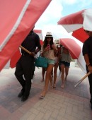 Julianne Hough and Nina Dobrev Bikini on the Beach in Miami 25