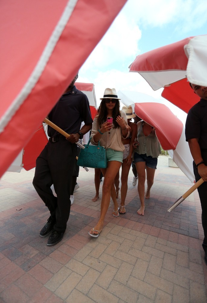 Julianne Hough and Nina Dobrev Bikini on the Beach in Miami 25