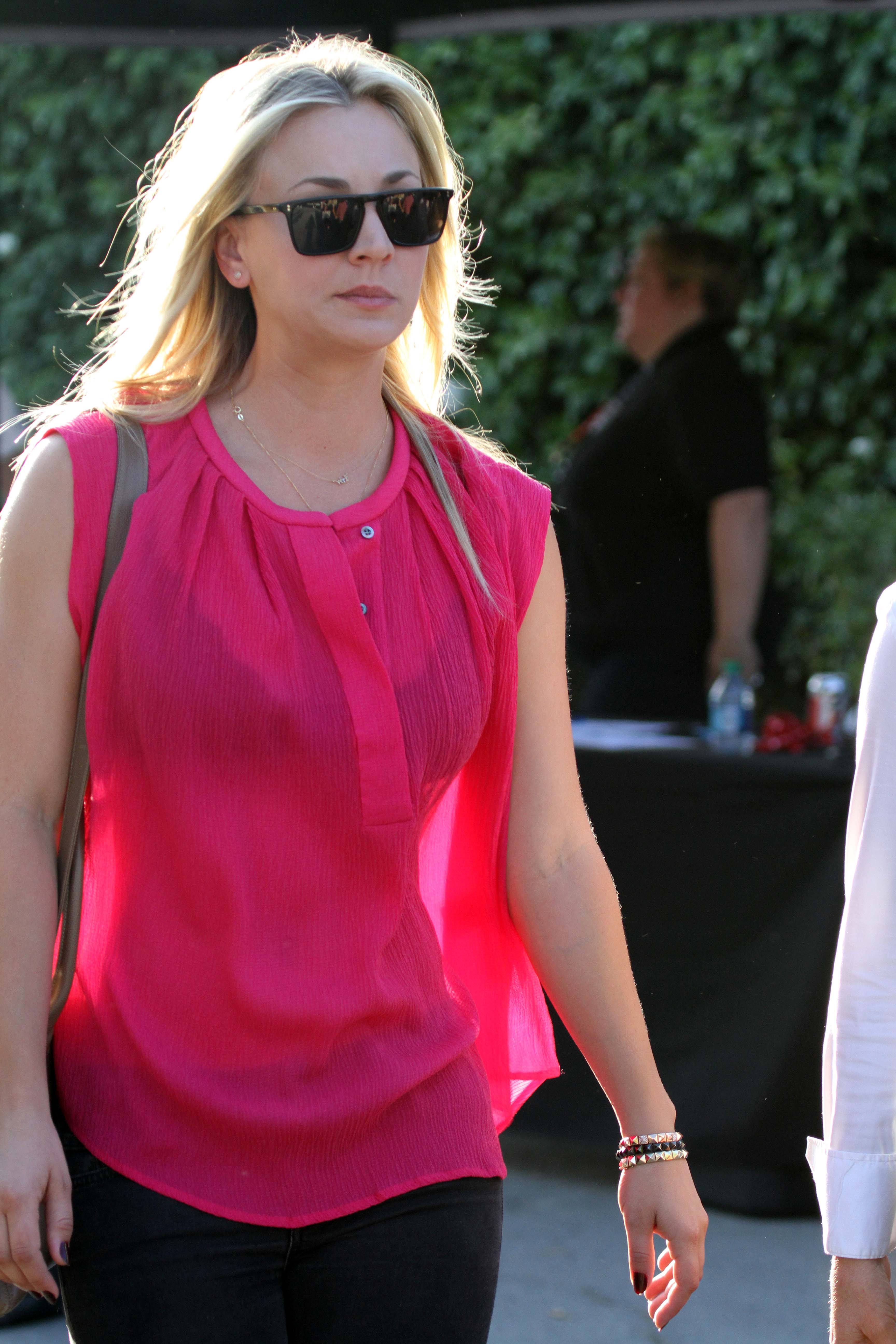 Kaley Cuoco seen at the Hollywood Charity Horse Show with William Shatner