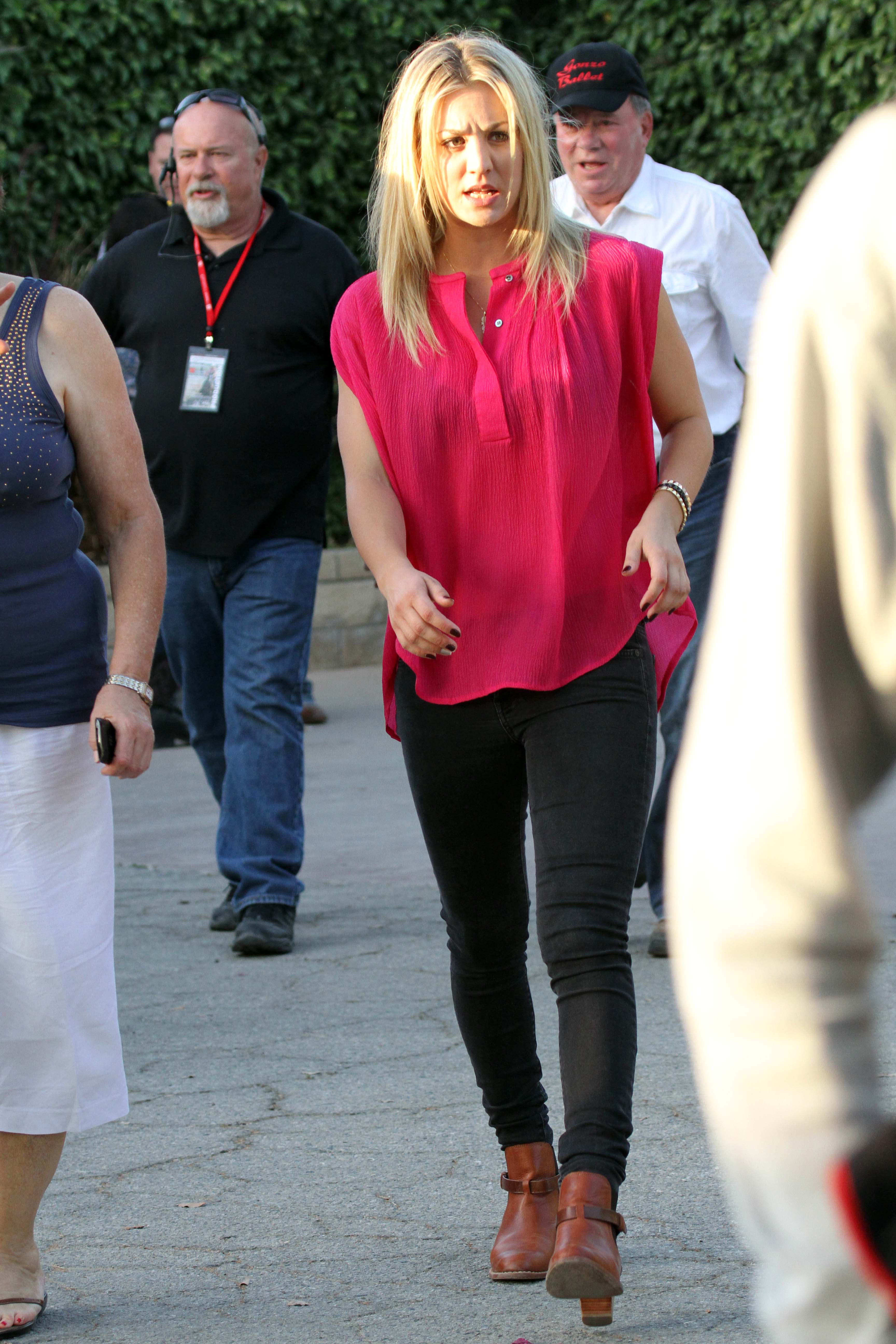 Kaley Cuoco seen at the Hollywood Charity Horse Show with William Shatner