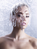 Kimberley Wyatt doing a standing splits in a swimsuit photoshoot for Yu-Be Cream-3