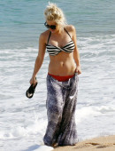 **EXCLUSIVE** Shayne Lamas soaks up the sun on the beach with her daughter Press Lamas-Richie while on vacation in Cabo