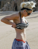 **EXCLUSIVE** Shayne Lamas soaks up the sun on the beach with her daughter Press Lamas-Richie while on vacation in Cabo
