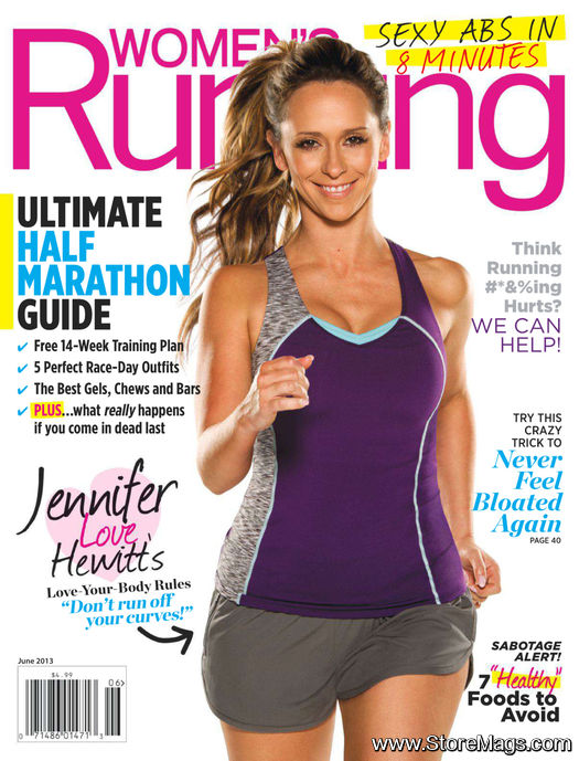 Jennifer Love Hewitt leggy WOMEN'S RUNNING June 2013