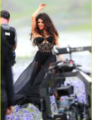 Day One of Selena Gomez Video Shoot for COME & GET IT