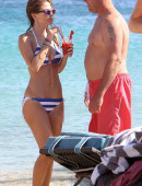 Maria-Menounos-in-Greek-Flag-Bikini-in-Greece-7