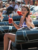 Maria-Menounos-in-Greek-Flag-Bikini-in-Greece-9