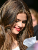 Selena Gomez has a large crowd greet her after stopping by MuchMusic to co-host 'NewMusicLive' in Toronto
