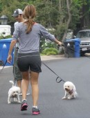 Maria-Menounos-Leggy-Walking-her-Dogs-in-LA-4