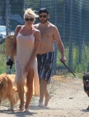 Pamela-Anderson-Walking-her-Dogs-in-Malibu-1