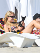 Paris-Hilton-in-Bikini-at-the-Beach-in-Malibu-6