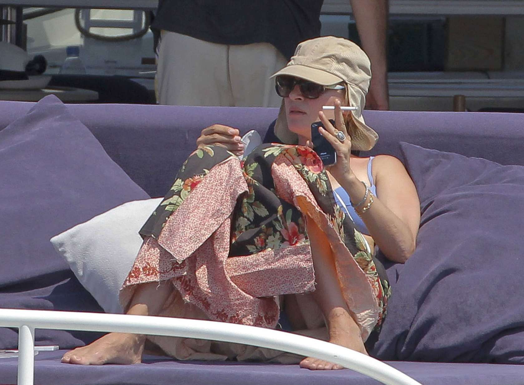 Uma-Thurman-in-Blue-Bikini-on-a-Yacht-in-St-Tropez-8