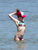 Exclusive: Alyson Hannigan in a bikini in Malibu