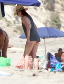 Exclusive: Alyson Hannigan in a bikini in Malibu