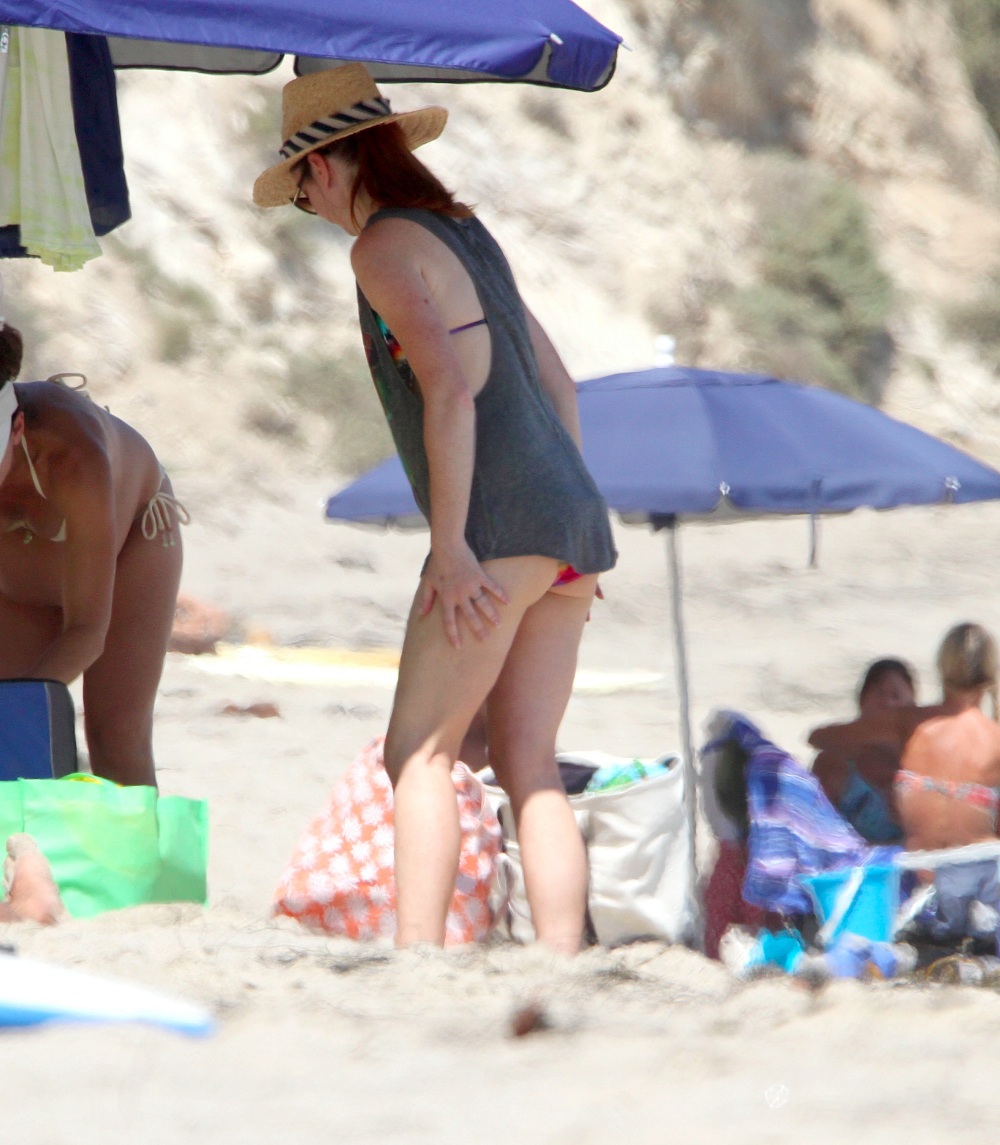 Exclusive: Alyson Hannigan in a bikini in Malibu