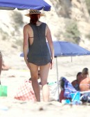 Exclusive: Alyson Hannigan in a bikini in Malibu