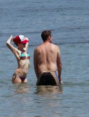Exclusive: Alyson Hannigan in a bikini in Malibu