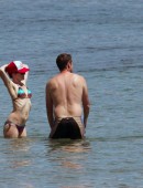 Exclusive: Alyson Hannigan in a bikini in Malibu