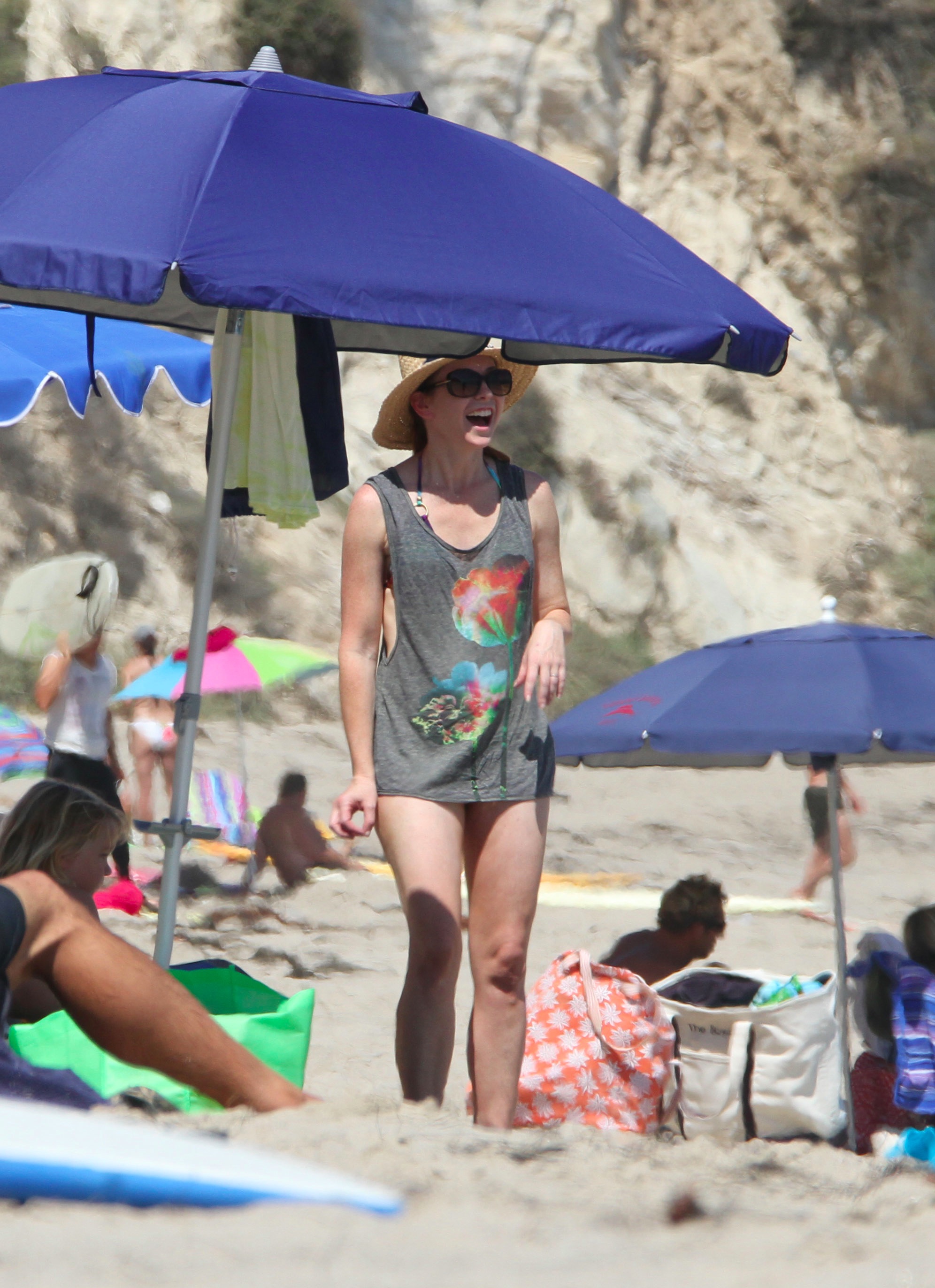 Exclusive: Alyson Hannigan in a bikini in Malibu