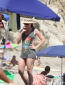 Exclusive: Alyson Hannigan in a bikini in Malibu