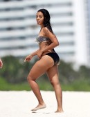 **EXCLUSIVE** Angela Simmons starts off her birthday celebrations early, showing off her bikini body for a day out on Miami beach