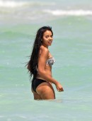 **EXCLUSIVE** Angela Simmons starts off her birthday celebrations early, showing off her bikini body for a day out on Miami beach