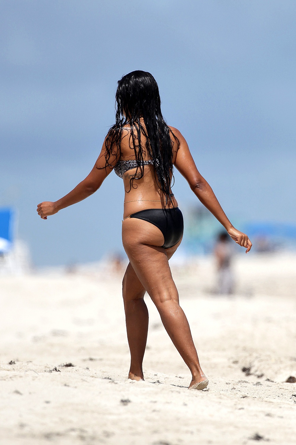 **EXCLUSIVE** Angela Simmons starts off her birthday celebrations early, showing off her bikini body for a day out on Miami beach