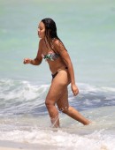 **EXCLUSIVE** Angela Simmons starts off her birthday celebrations early, showing off her bikini body for a day out on Miami beach