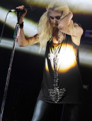 Taylor Momsen of The Pretty Reckless performs