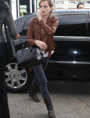 Emma Watson Departing On A Flight At LAX