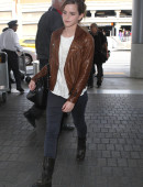 Emma Watson Departing On A Flight At LAX