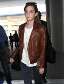 Emma Watson Departing On A Flight At LAX