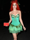 Jessica Lowndes Leaves a Halloween Party