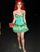Jessica Lowndes Leaves a Halloween Party