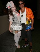 Kelly Brook celebrates Halloween at a party dressed as Marie Antoinette