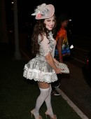 Kelly Brook celebrates Halloween at a party dressed as Marie Antoinette