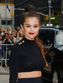 MANHATTAN, NY - OCTOBER 17, 2013: Selena Gomez seen leaving the Ed Sullivan Theater after the Late Show With David Letterman on OCTOBER 17, 2013 in New York City, New York