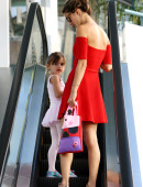 Alessandra Ambrosio takes her daughter Anja to Ballet Classes in Brentwood