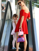 Alessandra Ambrosio takes her daughter Anja to Ballet Classes in Brentwood