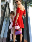 Alessandra Ambrosio takes her daughter Anja to Ballet Classes in Brentwood