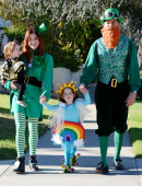 Alyson Hannigan celebrates Halloween as she strolls in Brentwood with her family