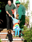 Alyson Hannigan celebrates Halloween as she strolls in Brentwood with her family