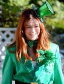 Alyson Hannigan celebrates Halloween as she strolls in Brentwood with her family