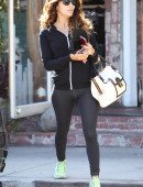 Eva Longoria leaving Ken Paves Salon