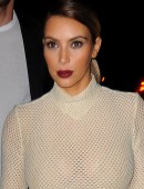 Kim Kardashian leaving Kanye West apartment in downtown ManhattanManhattan