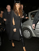 Nicole Scherzinger arrives as Cat Woman to Jonathan Ross Halloween Party