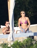 Jennifer Aniston is seen on holiday in Mexico with fiance Justin Theroux